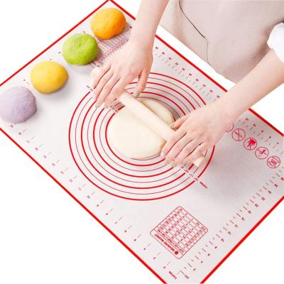 China Sustainable 2 Pieces Silicon Bake Mat Sheet Non Stick Silicon Mat Bake Mat Silicon Bake Sheet With Gauge for sale