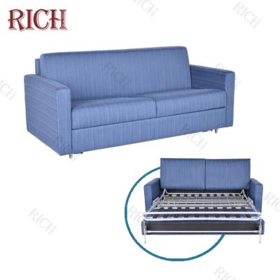 China New Style Adjustable Back Loveseat 2 Double Seater Comfortable Middle Seater Modern Folding Sofa Bed (Other) Canvas Cover Sofa Cum Bed for sale