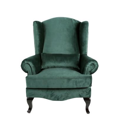 China With Cushion Style Back Armchair The Fancy Top Velvet Comfortable Casual Wholesale Antique French European Chairs For Wedding for sale