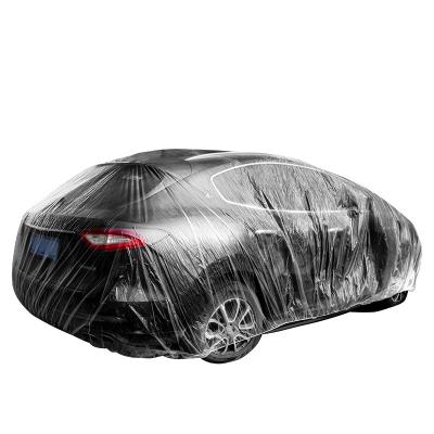 China Single Color with No Pattern Manufacturers custom disposable high transparency rainproof and dustproof car clothing for sale