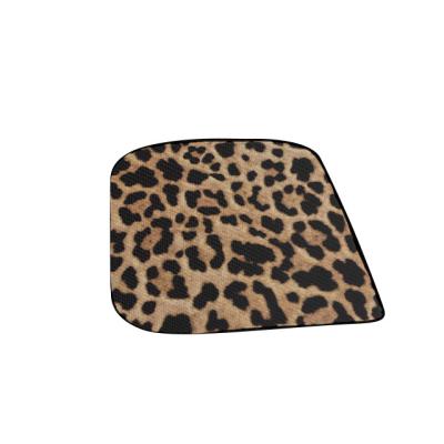 China Business/Luxury Four Seasons Universal Beige Round Leopard Print Breathable Car Seat Cushion for sale