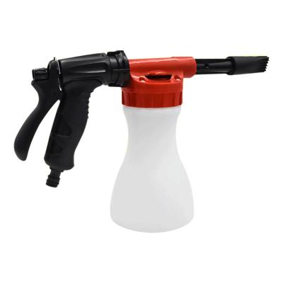 China Car Cleaning Car Wash Water Gun Adjustable Foam Gun Low Pressure Plastic Foam Pot for sale