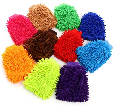 China Super Absorbent Super Absorption Microfiber Chenille Dusting Cleaning  Glove for sale