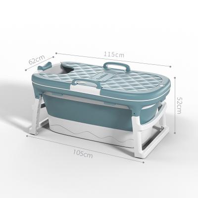 China 1.15M Adult Folding Plastic Freestanding Bathtub Portable Foldable Adult for sale