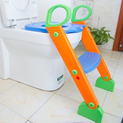 China Plastic Folding Potty Folding Baby Potty Training Toilet Training Potty Ladder for sale