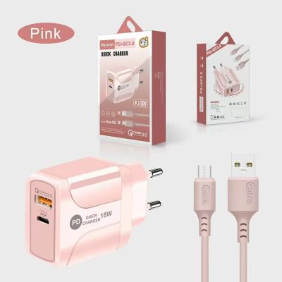 China High Quality OEM PD25w USB C Wall Mobile Phone Charger 18W Fast Portable Type C USB C Wall Mobile Phone Charger for sale