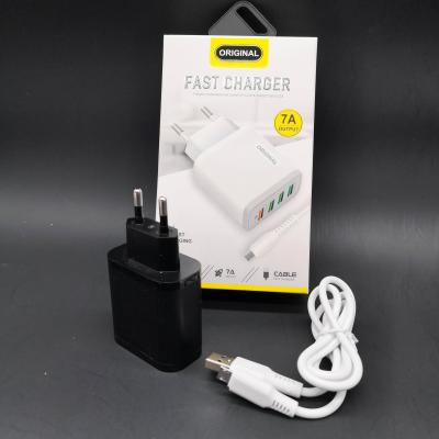 China Mobile Phone Retail Package With Mirco Cable 4 Usb Wall Charger Mobile Phones Accessories New 2021 for sale