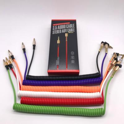 China 3.5mm COMPUTER audio extension for Iphone for aux package. good design car telephone cord 1m price cable for sale