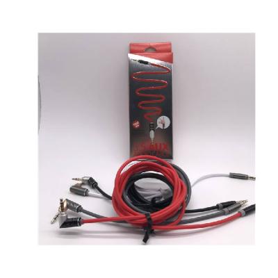 China Cheap and good car quality wholesale 3.5mm to 3.5mm left turn bend 90 degree aux audio cable. from RCA for sale