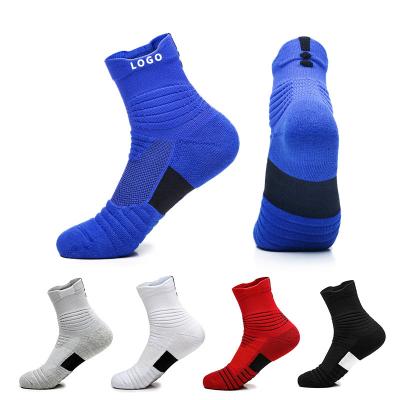 China Wholesale Breathable High Quality Gym Logo Tube Sock Thick Cycling Logo Basketball Men's Crew Sports Custom Socks for sale