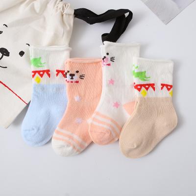 China Infant Newborn Baby Boy Girls Cotton Crew Socks Baby Toddler Sporty Ankle Socks for sale