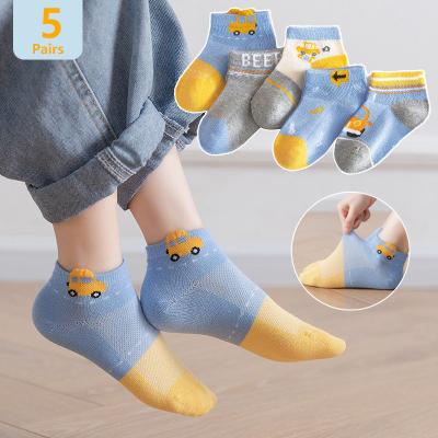 China Cute Floor Mesh Breathable Mesh Baby Socks Sporty Wholesale Hot Cartoon Cotton Child Socks for sale