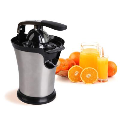 China Household Stainless Steel 600 Watts Soft Electric Citrus Juicer Squeezer Power Handle and Cone Lid for Orange/Lemon Grapefruit for sale