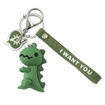 China wholesale Kawaii Dinosaur Small Keychains Accessories Bag Keychain Key Chain Pendant Cute Animal Doll Resin Pendant for sale