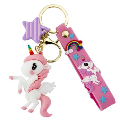 China Cute three-dimensional creative kawaii resin keychains resin cute three-dimensional kawaii car rainbow cartoon ring bag pendant key chain for sale