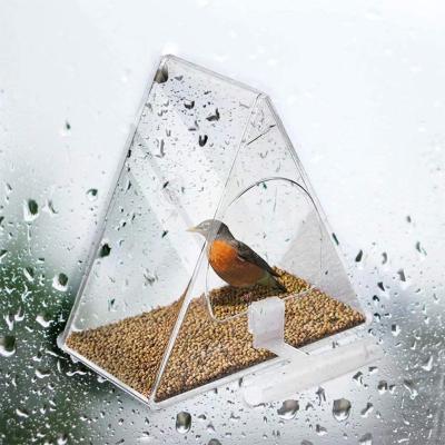 China Premium Viable Hot Sale Acrylic Bird Cage Good Quality Transparent Acrylic Bird Cage Pet Box Bird Feeder for sale