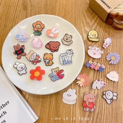 China Korean Japanese Funny Acrylic Pendant Cute Bag Accessories Cartoon Badge Gift Version Pin Bag Central Institute of Statistics Badge Jewelry Accessories Acrylic Pins for sale