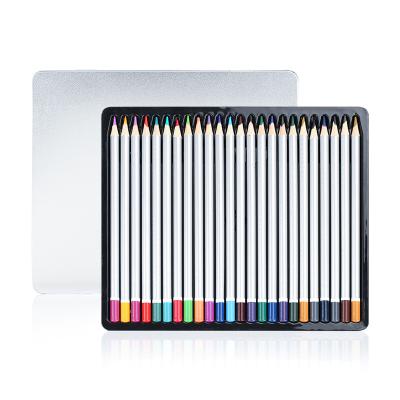 China 24 Personalized Water Color Pencils Set 24 Colored Pencils In Tin Box ZX030046 for sale