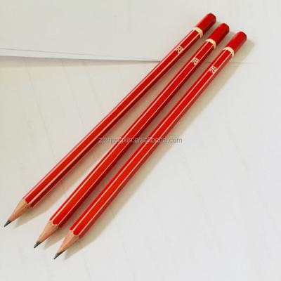 China Promotional red wooden pencil 2B pencil, wooden pencil 2b, piezas de lapices de colores 12 for sale