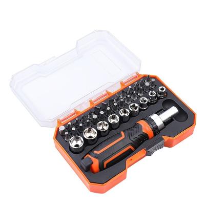 China Mini Plastic Precision Ratchet Screwdriver Set Universal Multi Bit Magnetic Screwdriver Screwdriver Bits for sale