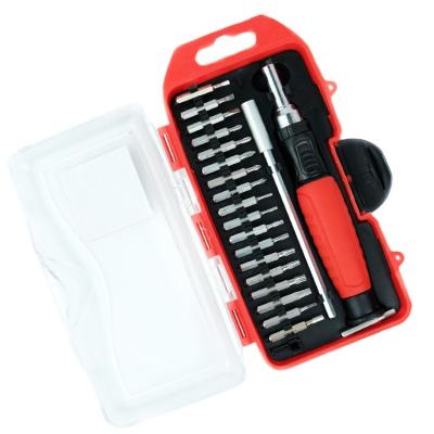 China Plastic Ratchet Screwdriver 21pc Precision Bit With Strong Magnetic Set for sale