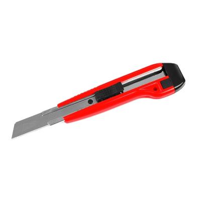 China Promotional Knife Open Utility Pocket 18mm Cutter Slide Safety Cutter Lockable Knife Blade for sale