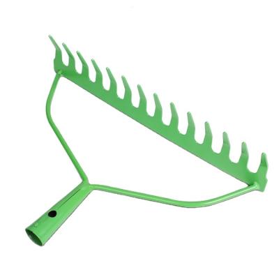 China Garden Rake Multiple Works 14 Teeth Garden Lawn Rake Leaf Rake Steel Rake for sale