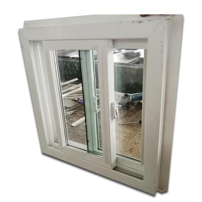 China 2020 Style Home American Style Energy Saving Pvc Stained Glass Interior Sliding Window for sale