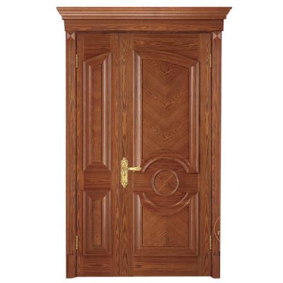 China Swing Latest Type Hot Sale Base Track Design Melamine Wood Door Color Painted Wooden Door for sale