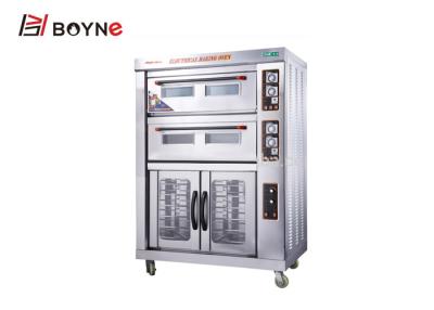 China De Oven Dubbel Dek 1300x835x1800mm van het restaurant Industrieel Baksel het Ondoordringbaar maken Brood Te koop