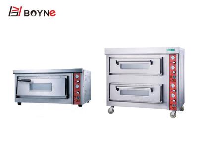 China 220V de industriële Dubbele Oven van de Dekpizza, de Ovenmateriaal van de Restaurant Automatisch Pizza Te koop