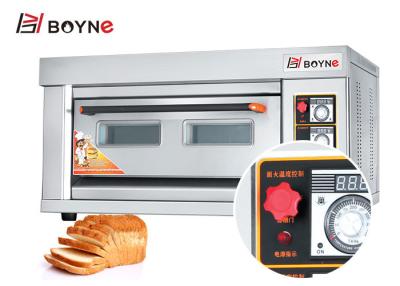 China Commercieel Dek Twee van Oven Stainless Steel Gas One van het Bakkerijdek Dienbladen die Oven bakken Te koop