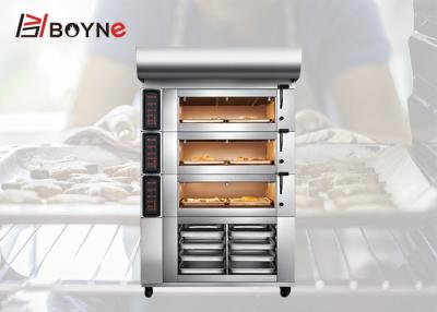 China Commercial 6 Trays 16.65KW Bakery Deck Oven Easy To Clean and can baking a lot onr time for sale