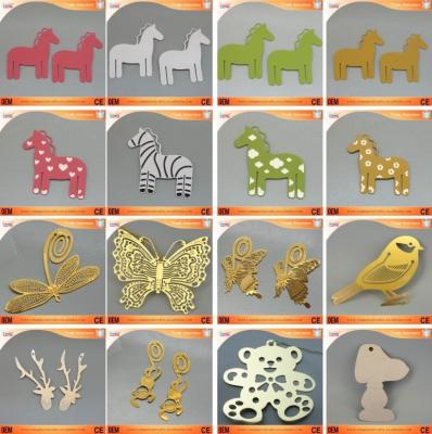 China Plating Brass Metal Christmas Ornaments Etching Bookmark Recessed for sale