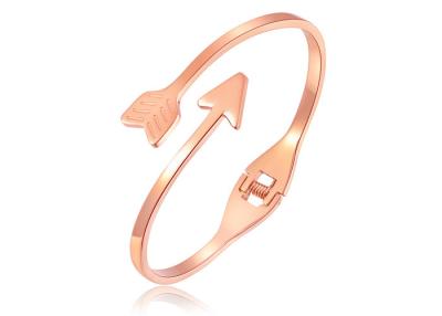 China Rose Gold Personalized Bracelet Love Bangle Cupid For Gift Eco Friendly for sale