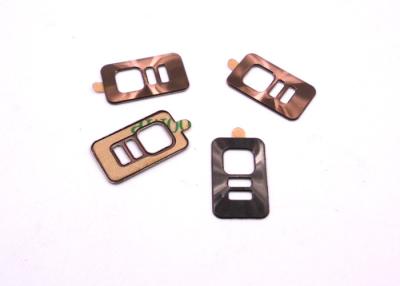 China Brass Printed Metal Labels Plates Electronic Plating Camera Decoration Parts for sale