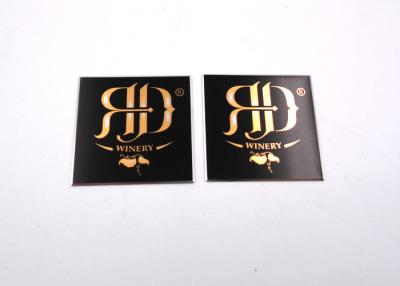 China Heat Resistant Metal Sticker Labels Aluminum Via Laser Cutting Custom Printing for sale