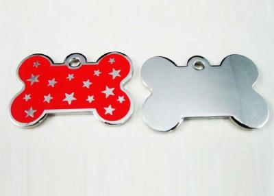 China Custom Metal Aluminum Anodized Zinc Alloy Dog ID Tag / Custom Metal Name Tags for sale