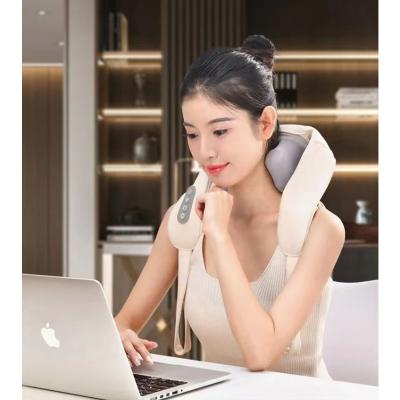 China Modern Smart Trapezius Massage Relieves shoulder pain Charging heated Neck pillow Electric shoulder and neck massager for home for sale