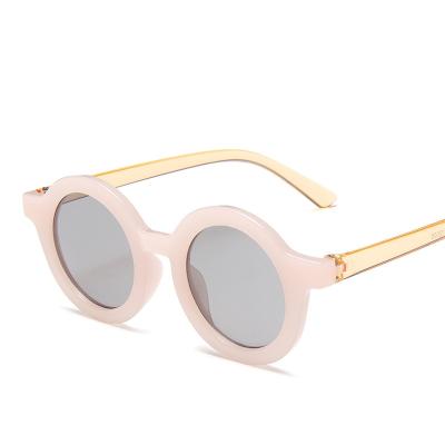 China Fashion Sunglasses Vintage Cute Anti-blue Glasses Different Colors Round Glasses Sun Kids Retro Sunglasses Kids for sale