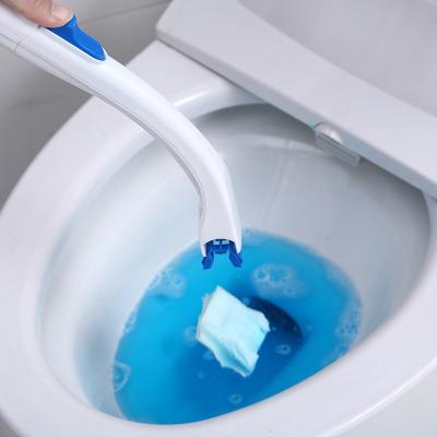 China Viable Wash Toilet Cleaner Bathroom WC Accessories Replacement Head Cleaning No Corner Dead Bowl Brush Disposable Wash Toilet Cleaner for sale