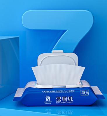 China 2022 new materials100% biodegradable and flushable baby organic feminine wet cleaning wipes technology for sale