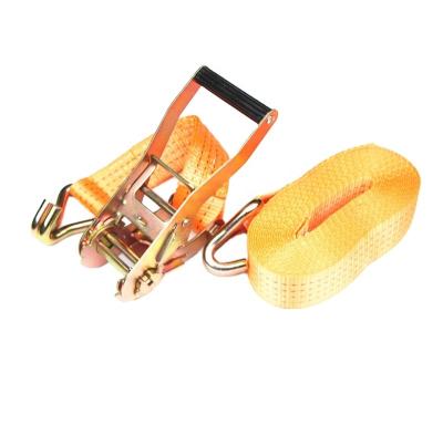 China Cargo Control 50mm Cargo 5T Lashing Belt Ratchet Tie Down Tie Down EN12195-2 Standard for sale