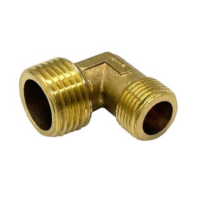 China Compare Air Compressor 90 Degree Fit High Quality Brass 1/4 Male Elbow For Air Compressor for sale