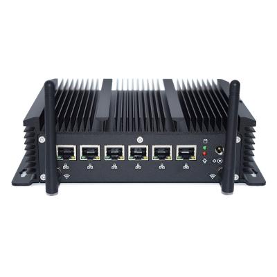 China Multi Lan Mini 10th Fanless Industrial PC NIC Industrial 6 Gen i7 10510u Fanless Running Mini PC for sale