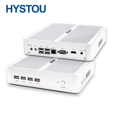 China Desktop HYSTOU 8 ​​USB Gaming PC I5 8259U Win10 Mini PC Desktop Fanless Gaming Mini PC for sale