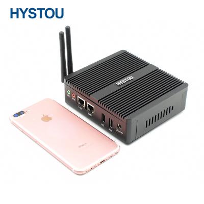 China HYSTOU Celeron N3160 Waterproof Dustproof Industrial PC Desktops Win10 Micro Fanless Mini PC for sale