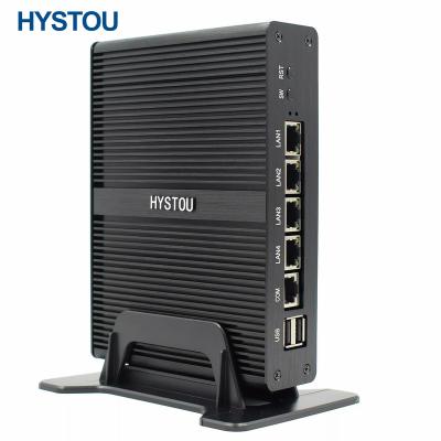 China HYSTOU 4Lan 12V 3A Mini PC J1900 4G DDR3 RAM win10 Industrial Desktop Computer Bilgisayar for sale