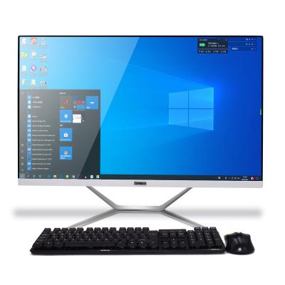 China Core i3 9100F USB Port Desktop Desktop Computer 23.8 Inch All in One PC for sale