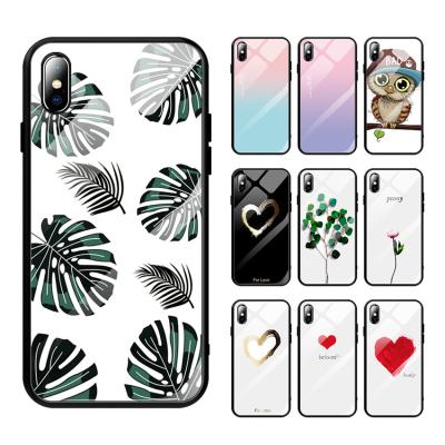 China 100pc/lot shockproof suitable for max 12 new mobile phone case glass xs cell phone case ip11 painted cover device for sale